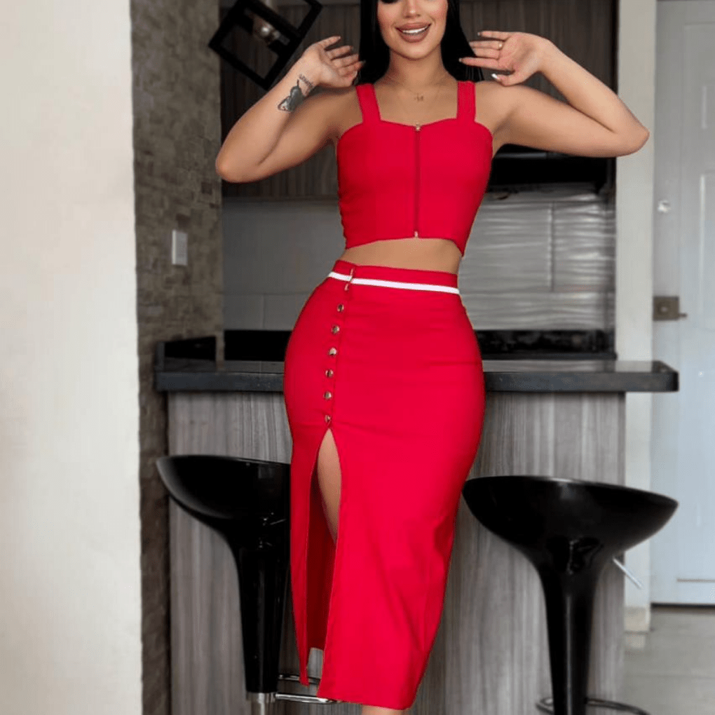 Conjunto Falda Y Blusa 2132 para mujer – Tendencias en Colombia – Compra Ahora en Click Boom Shop