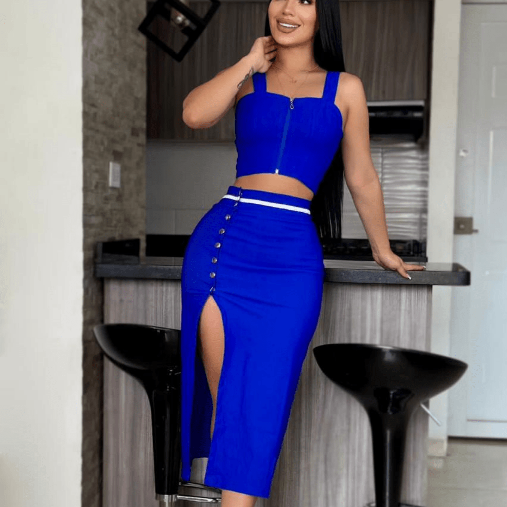 Conjunto Falda Y Blusa 2132 para mujer – Tendencias en Colombia – Compra Ahora en Click Boom Shop